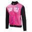 tuta bambina homewear pigiama rosa con scritta ssc napoli