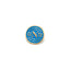Distintivo SSC Napoli in Metallo Dorato Smaltato Cento