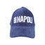 Cappello Snapback SSC Napoli Blu Vellutino con Logo Bianco