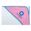Accappatoio Triangolo Neonata Bianco e Rosa SSC Napoli
